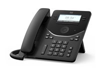 Cisco Desk Phone 9841 - VoIP-telefon - med Trusted Platform Module (TPM) 2.0 med anrops-ID/samtale venter - SIP, SDP, RTCP, RTP, SRTP - 4 linjer - karbon sort DP-9841-K9=