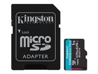 Kingston Canvas Go! Plus - Flashminnekort (microSDXC til SD-adapter inkludert) - 1 TB - A2 / Video Class V30 / UHS-I U3 / Class10 - microSDXC UHS-I SDCG3/1TB