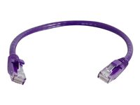 C2G Cat6 Booted Unshielded (UTP) Network Patch Cable - Koblingskabel - RJ-45 (hann) til RJ-45 (hann) - 5 m - UTP - CAT 6 - formstøpt, uten hindringer, flertrådet - purpur 83635