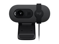 Logitech BRIO 100 - Nettkamera - farge - 2 MP - 1920 x 1080 - 1080p, 720p - lyd - USB 960-001585