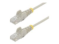 StarTech.com 2.5m Slim LSZH CAT6 Ethernet Cable, 10 Gigabit Snagless RJ45 100W PoE Patch Cord, CAT 6 10GbE UTP Network Cable w/Strain Relief, Grey, Fluke Tested/ETL, Low Smoke Zero Halogen - Category 6 - 28AWG (N6PAT250CMGRS) - Koblingskabel - RJ-45 (hann) til RJ-45 (hann) - 2.5 m - CAT 6 - uten hindringer - grå N6PAT250CMGRS