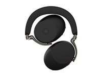 Jabra Evolve3 85 MS - Hodesett - full størrelse - Bluetooth - trådløs, kablet - aktiv støydemping - USB-C via Bluetooth-adapter, 3,5 mm jakk - lydisolerende - svart - Certified for Microsoft Teams 38599-999-899