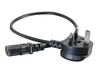 C2G Universal Power Cord - Strømkabel - BS 1363 (hann) til power IEC 60320 C13 - 3 m - formstøpt - svart 88514