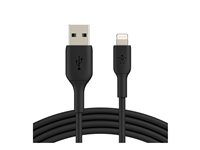 Belkin BOOST CHARGE - Lightning-kabel - Lightning hann til USB hann - 1 m - svart (en pakke 2) CAA001BT1MBK2PK