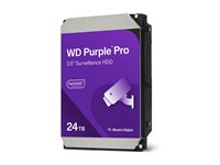 WD Purple Pro WD241PURP - Harddisk - 24 TB - overvåking, smartvideo - intern - 3.5" - SATA 6Gb/s - 7200 rpm - buffer: 512 MB WD241PURP