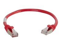 C2G Cat5e Booted Shielded (STP) Network Patch Cable - Koblingskabel - RJ-45 (hann) til RJ-45 (hann) - 1 m - STP - CAT 5e - formstøpt - rød 83790