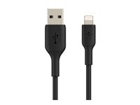 Belkin BOOST CHARGE - Lightning-kabel - Lightning hann til USB hann - 1 m - svart (en pakke 2) CAA001BT1MBK2PK