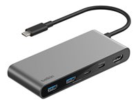 Belkin CONNECT - Dokkingstasjon - for bærbar, smarttelefon, bærbar - USB-C - HDMI AVC023HQSGY