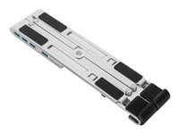 Targus - Notebookstativ - med 4-porters USB-hub - 10" - 15.6" - sølv AWU100205GL
