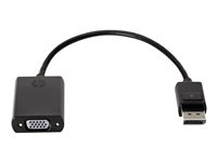 HP DisplayPort to VGA Adapter - Videokonverter - DisplayPort - VGA - for Elite t655; EliteBook 8470; Pro 260 G9, t550; Workstation Z4 G5, Z6 G5; ZBook 17 G4 F7W97AA