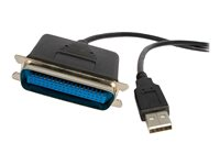 StarTech.com 6 ft. (1.8 m) USB to Parallel Port Adapter - IEEE-1284 - Male/Male - USB to Centronics Cable (ICUSB1284) - Parallelladapter - USB 2.0 - IEEE 1284 ICUSB1284