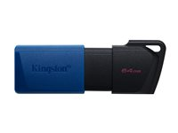 Kingston DataTraveler - USB-flashstasjon - 64 GB - USB 3.2 Gen 1 (en pakke 2) DTXM/64GB-2P