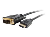 C2G 5m (16ft) HDMI to DVI Cable - HDMI to DVI-D Adapter Cable - 1080p - M/M - Adapterkabel - DVI-D hann til HDMI hann - 5 m - skjermet - svart 42518