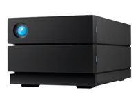 LaCie 2big RAID STHJ36000800 - Harddiskarray - 36 TB - 2 brønner - HDD 18 TB x 2 - USB 3.1 Gen 2 (ekstern) - med 5-års Rescue Data Recovery Service Plan STHJ36000800