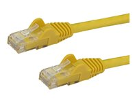 StarTech.com 10m CAT6 Ethernet Cable, 10 Gigabit Snagless RJ45 650MHz 100W PoE Patch Cord, CAT 6 10GbE UTP Network Cable w/Strain Relief, Yellow, Fluke Tested/Wiring is UL Certified/TIA - Category 6 - 24AWG (N6PATC10MYL) - Koblingskabel - RJ-45 (hann) til RJ-45 (hann) - 10 m - CAT 6 - formstøpt, uten hindringer - gul N6PATC10MYL