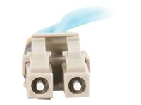 C2G LC-LC 10Gb 50/125 OM3 Duplex Multimode PVC Fiber Optic Cable (LSZH) - Nettverkskabel - LC multimodus (hann) til LC multimodus (hann) - 30 m - 30 m - fiberoptisk - dupleks - 50 / 125 mikroner - OM3 - halogenfri - akvamarin 85557