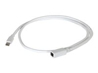 C2G 1m Mini DisplayPort Extension Cable M/F - White - DisplayPort-forlengelseskabel - Mini DisplayPort (hunn) til Mini DisplayPort (hann) - 1 m - hvit 84413