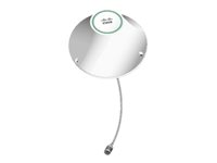 Cisco 4G Indoor Ceiling-Mount Omnidirectional Antenna - Antenne - 1,5 dBi (for 700 - 960 MHz), 1 dBi (for 700 - 960 MHz), 1,7 dBi (for 1,7 - 2,2 GHz), 3,2 dBi (for 1,7 - 2,2 GHz), 3 dBi (for 2,5 - 2,7 GHz), 4 dBi (for 2,5 - 2,7 GHz) - rundtstrålende - takmonterbar, kan monteres på vegg, innendørs - hvit - for 3G wireless Enhanced High-Speed WAN Interface Card 4G-ANTM-OM-CM=