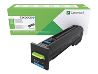 Lexmark - Cyan - original - tonerpatron LCCP, Lexmark Corporate - for Lexmark CS820, CX820, CX825, CX860 72K20CE