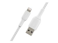 Belkin BOOST CHARGE - Lightning-kabel - Lightning hann til USB hann - 2 m - hvit CAA002BT2MWH