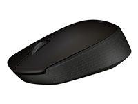 Logitech B170 - Mus - optisk - 3 knapper - trådløs - 2.4 GHz - USB trådløs mottaker - svart 910-004798