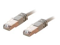 C2G Cat5e Booted Shielded (STP) Network Patch Cable - Koblingskabel - RJ-45 (hann) til RJ-45 (hann) - 100 m - STP - CAT 5e - formstøpt - grå 83760