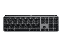 Logitech MX Keys for Mac - Tastatur - bakbelysning - trådløs - Bluetooth, 2.4 GHz - QWERTY - Pan Nordic - romgrå 920-009556