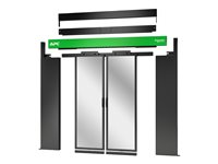 APC NetShelter - Radomsluttingsskyvedør for rackkjølesystem - dobbel - gulvmonterbar - svart NSAC2401