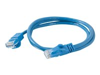 C2G Cat6 Booted Unshielded (UTP) Network Patch Cable - Koblingskabel - RJ-45 (hann) til RJ-45 (hann) - 7 m - UTP - CAT 6 - formstøpt, uten hindringer, flertrådet - blå 83391