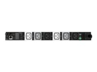 HPE G2 Metered Modular Horizontal True 0U - Strømfordelerenhet (kan monteres i rack) - AC 400 V - 22000 VA - 3-fase 5-kabel - inngang: IEC 60309 - utgangskontakter: 6 (IEC 60320 C19) - 1U - 30.5 cm kabel - for Synergy 12000 Frame P9R81A