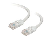 C2G Cat5e Booted Unshielded (UTP) Network Patch Cable - Koblingskabel - RJ-45 (hann) til RJ-45 (hann) - 30 m - UTP - CAT 5e - formstøpt, uten hindringer, flertrådet - hvit 83270