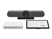 Logitech RoomMate + MeetUp + Tap IP - Videokonferansesett (Logitech Tap IP, Logitech MeetUp) - Certified for Zoom Rooms, Certified for Microsoft Teams, RingCentral Certified 991-000411