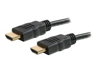 C2G 1m High Speed HDMI Cable with Ethernet - 4K - UltraHD - HDMI-kabel med Ethernet - HDMI hann til HDMI hann - 1 m - svart 82004