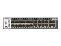 NETGEAR M4300-12X12F - Switch - L3 - Styrt - 12 x 10/100/1000/10000 + 12 x 10 Gigabit SFP+ - front til bakside-luftflyt - rackmonterbar XSM4324S-100NES