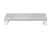 StarTech.com Ergonomic Monitor Riser Stand, 33lb Max, Fixed height 3.5in - Skjermstativ - skrivebord - hvitt og sølv - TAA-samsvar 1MFSW-MONITOR-RISER