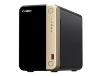 QNAP TS-264 - NAS-server - 2 brønner - 8 TB - SATA 6Gb/s - HDD 4 TB x 2 - RAID RAID 0, 1, JBOD - RAM 8 GB - 2.5 Gigabit Ethernet - iSCSI støtte TS-264-8G+2XST4000NE001