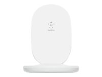 Belkin BoostCharge - Trådløs ladepute + AC-strømadapter - 15 watt - hvit - for Apple iPhone 11, 11 Pro, 11 Pro Max, 8, 8 Plus, X, XR, XS, XS Max; Samsung Galaxy Note10, Note10+, S10, S10+, S10e WIB002VFWH