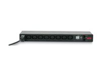 APC Switched Rack PDU - Strømfordelerenhet (kan monteres i rack) - AC 208-230 V - Ethernet, RS-232 - inngang: IEC 60320 C20 - utgangskontakter: 8 (power IEC 60320 C13) - 1U - 2.4 m kabel - for P/N: SMTL1000RMI2UC, SMX1000C, SMX1500RM2UC, SMX1500RM2UCNC, SMX750C, SMX750CNC AP7921B