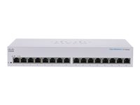 Cisco Business 110 Series 110-16T - Switch - ikke-styrt - 16 x 10/100/1000 - rackmonterbar, stasjonær, veggmonterbar CBS110-16T-EU