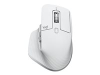 Logitech Master Series MX Master 3S for Mac - Mus - ergonomisk - optisk - 7 knapper - trådløs - 2.4 GHz, Bluetooth - blekgrå - for Apple MacBook 910-006572