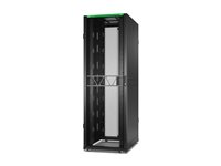 APC NetShelter SX Gen 2 - Rack skap - 2258H x 750W x 1070D mm, med sider - står på gulv - svart - 48U - 19" - TAA-samsvar - for P/N: SC500RM1U, SMT1000RM1U, SMT750RM1U, SMT750RM2UCNC, SRTL2K2RM1UWC, SRTL3KRM1UIC AR3157B2
