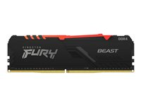 Kingston FURY Beast RGB - DDR4 - modul - 16 GB - DIMM 288-pin - 2666 MHz / PC4-21300 - CL16 - 1.2 V - ikke-bufret - ikke-ECC - svart KF426C16BBA/16