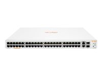 HPE Aruba Instant On 1960 48G 2XGT 2SFP+ Switch - Switch - L2+ - smart - 48 x 10/100/1000 + 2 x 10 Gigabit SFP+ + 2 x 10 Gigabit Ethernet - stasjonær, rackmonterbar JL808A#ABB