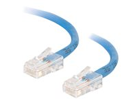 C2G Cat5e Non-Booted Unshielded (UTP) Network Crossover Patch Cable - Krysskabel - RJ-45 (hann) til RJ-45 (hann) - 5 m - UTP - CAT 5e - flertrådet, uniboot - blå 83302