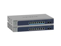 NETGEAR Smart MS510TXUP - Switch - L3 Lite - smart - 4 x 100/1000/2.5G (PoE++) + 4 x 100/1000/2.5/5/10G (PoE++) + 2 x 10 Gigabit SFP+ (opplenke) - rackmonterbar, stasjonær - PoE++ (295 W) MS510TXUP-100EUS