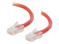 C2G Cat5e Non-Booted Unshielded (UTP) Network Crossover Patch Cable - Krysskabel - RJ-45 (hann) til RJ-45 (hann) - 2 m - UTP - CAT 5e - flertrådet, uniboot - rød 83334