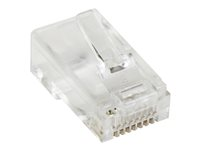 StarTech.com Cat5e RJ45 Stranded Modular Plug Connector - 50 Pkg - Bulk Cat 5e Plugs - 50x RJ45 Ends (CRJ4550PK) - Nettverkkontakt - RJ-45 (hann) - CAT 5e (en pakke 50) CRJ4550PK
