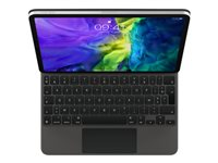 Apple Magic Keyboard - Tastatur og folioveske - med styrepute - bakbelysning - Apple Smart connector - QWERTY - Norsk - for 10.9-inch iPad Air (4th and 5th generation); 11-inch iPad Pro (1st generation, 2nd generation, 3rd generation and 4th generation) MXQT2H/A