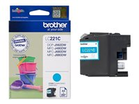 Brother LC221C - Cyan - original - blekkpatron - for Brother DCP-J562DW, MFC-J480DW, MFC-J680DW, MFC-J880DW LC221C