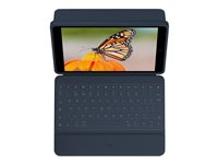 Logitech Rugged Combo 3 - Tastatur og folioveske - Apple Smart connector - klassisk blå - for Apple 10.2-inch iPad (7. generasjon, 8. generasjon, 9. generasjon) 920-009659